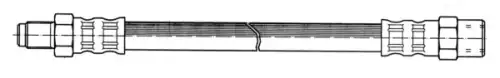 шланг тормозной перед. MB 510008 CEF