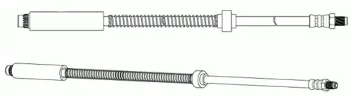 шланг тормозной перед. Peug 511130 CEF