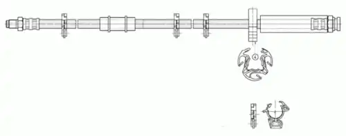 шланг тормозной перед. Citr 511407 CEF
