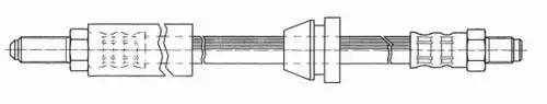 шланг тормозной перед. Ford 510314 CEF