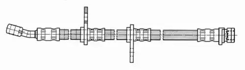 шланг тормозной задн. Hond 512214 CEF