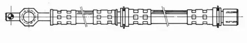 шланг тормозной перед. Toyo 510866 CEF