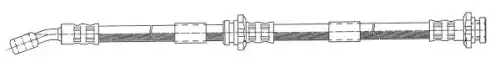 шланг тормозной перед. Niss 511465 CEF