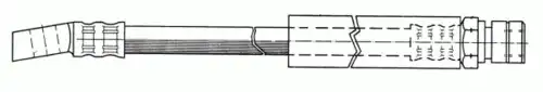 шланг тормозной перед. Opel 510323 CEF