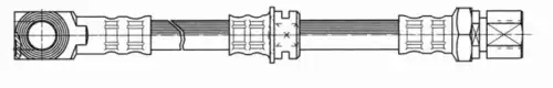 шланг тормозной перед. Opel 511541 CEF