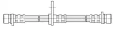 шланг тормозной задн. Hond 511754 CEF