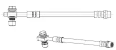 шланг тормозной задн. VW 512189 CEF