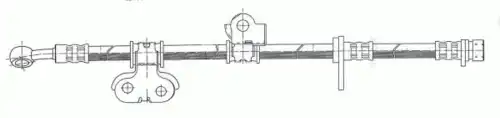 шланг тормозной задн. лев. Hond 511451 CEF