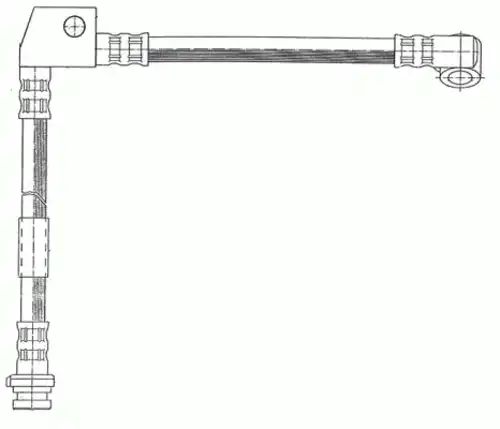 шланг тормозной перед. лев. Niss 511334 CEF