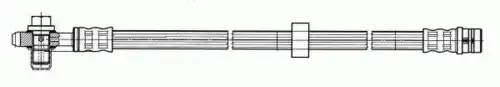 шланг тормозной перед. VW 512227 CEF