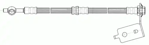 шланг тормозной задн. лев. Hyun 512493 CEF