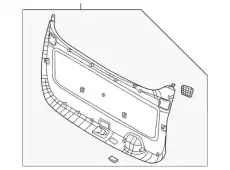 ВНУТРЕННЯЯ ПАНЕЛЬ БАГАЖНОЙ ДВЕРИ 81710R0100OFB MOBIS