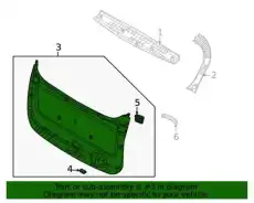 ВНУТРЕННЯЯ ПАНЕЛЬ БАГАЖНОЙ ДВЕРИ 81710R0100OFB MOBIS