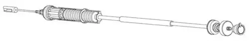 Трос сцепления CEF PU01159
