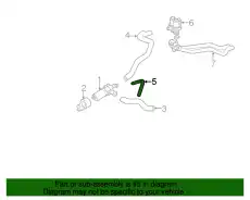 патрубок радиатора MB 210 501 00 82