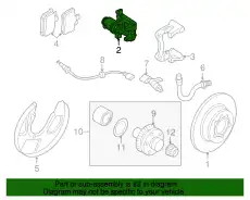 Суппорт тормозной VAG 1J0615423F