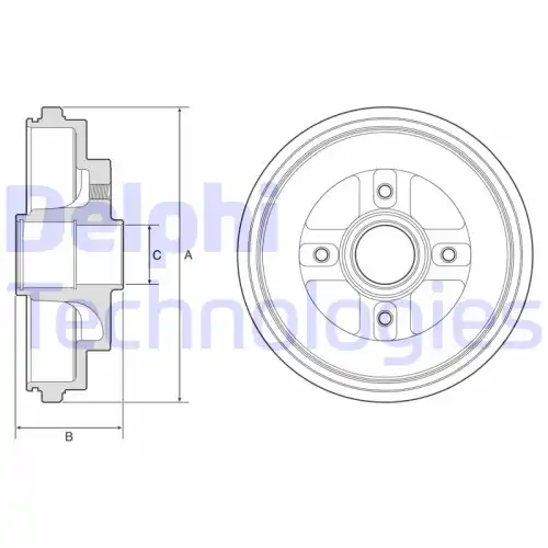 Тормозной барабан DELPHI BF630