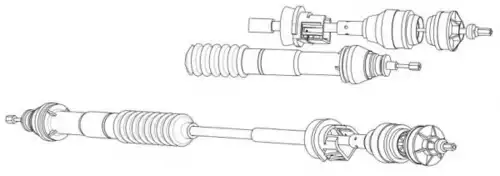 Трос сцепления CEF PU01156