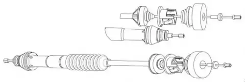 Трос сцепления CEF PU01155