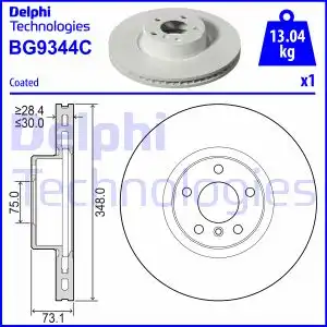 Тормозной диск DELPHI BG9344C