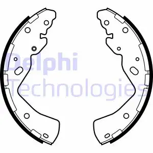 Тормозные колодки барабанные DELPHI LS2143
