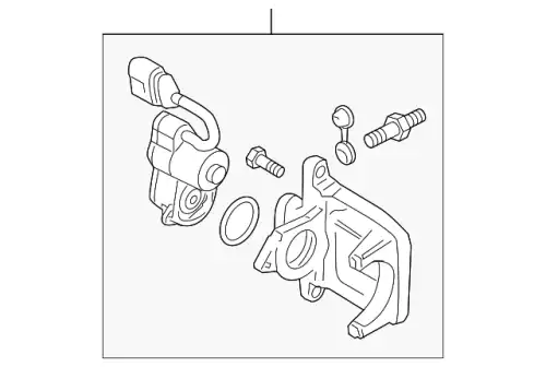 Тормозной суппорт 4F0615404H VAG