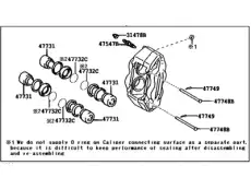 Тормозной суппорт 47750-35160 TOYOTA / LEXUS