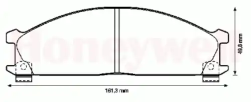Тормозные колодки дисковые BENDIX 572373B