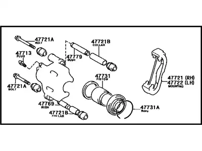 Суппорт тормозной TOYOTA / LEXUS 4773020200