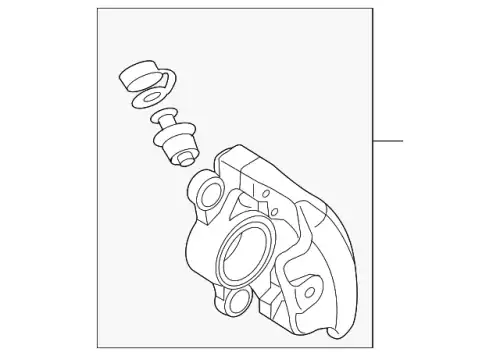 Корпус суппорта 8T0615124C VAG