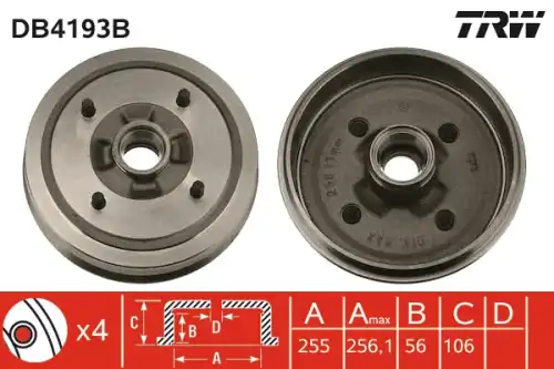 Тормозной диск TRW DB4193B
