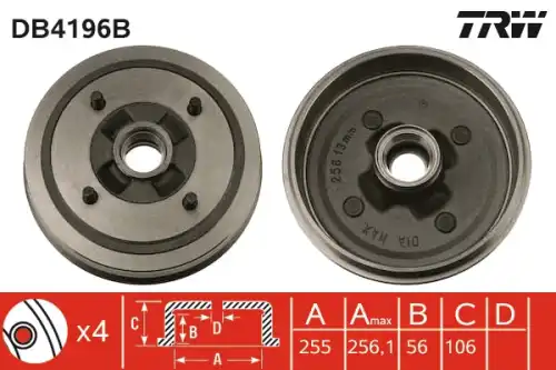 Тормозной диск TRW DB4196B