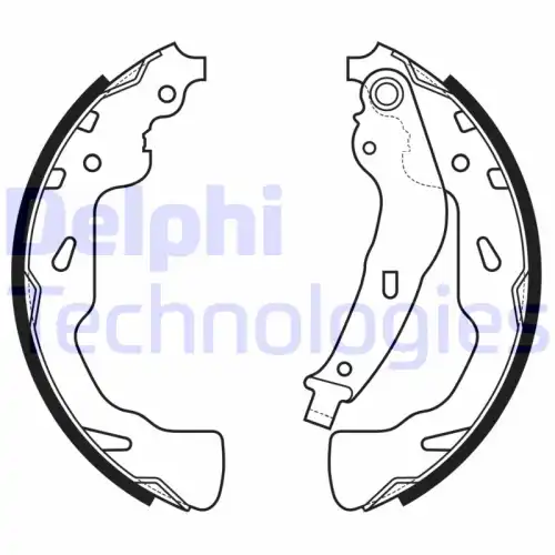Тормозные колодки барабанные DELPHI LS2176