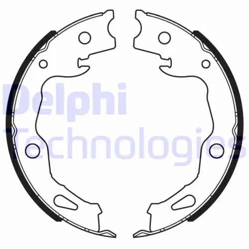 Тормозные колодки барабанные DELPHI LS2186