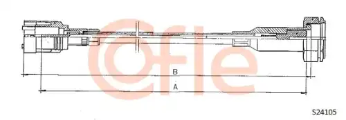 Трос спидометра S24105 COFLE