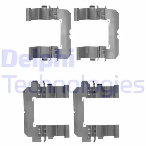 Комплектующие, колодки дискового тормоза ! \ LX0724 DELPHI