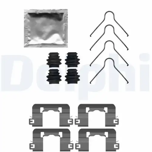 Комплектующие, колодки дискового тормоза ! \ LX0741 DELPHI