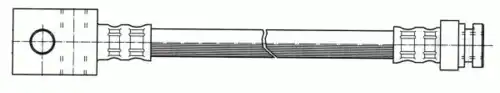 шланг тормозной задн. Audi 511231 CEF