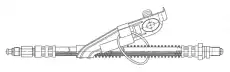 шланг тормозной перед. лев. Ford 511636 CEF