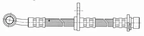 шланг тормозной перед. лев. Hond 511908 CEF