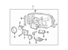 Фара LAND ROVER LR143015