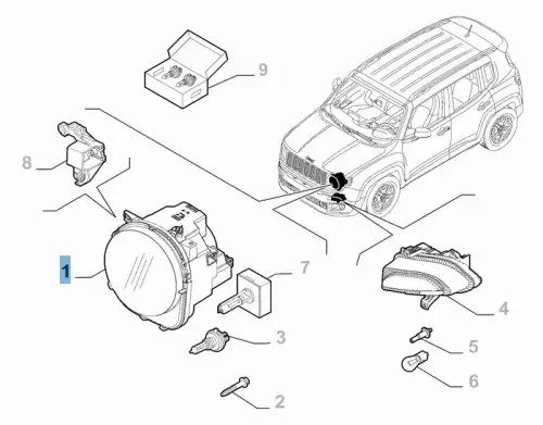 Фара JEEP 51959798