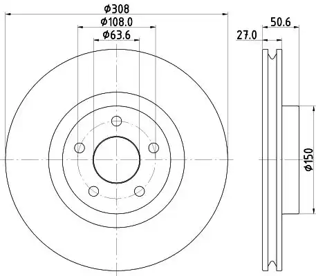 Тормозной диск HELLA 8DD 355 132-291