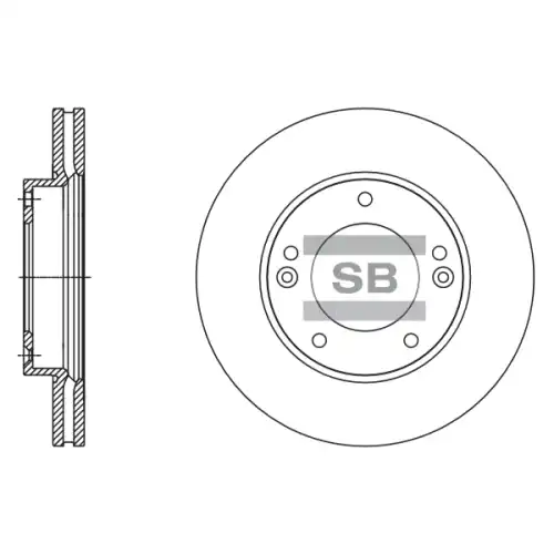 Тормозной диск SANGSIN SD2067