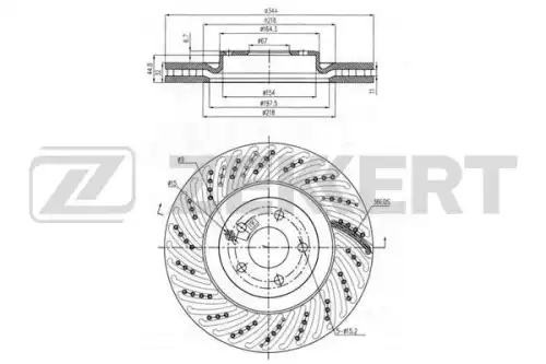 Тормозной диск ZEKKERT BS-6432