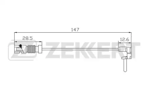 Датчик тормозных колодок ZEKKERT BS-8113