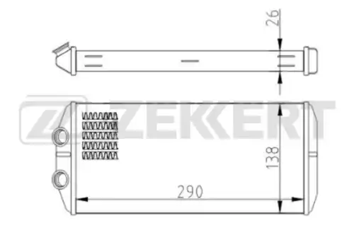 Радиатор печки ZEKKERT MK-5051