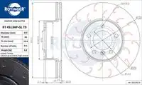 Тормозной диск ROTINGER RT 4513HP-GL T9
