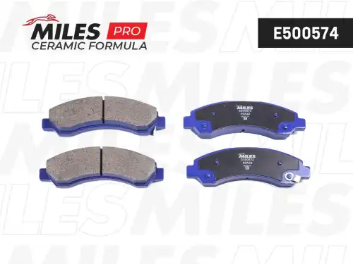 Тормозные колодки дисковые передняя ось MILES E500574