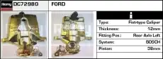 Суппорт тормозной DELCO REMY DC72980